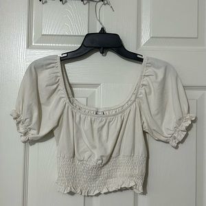 Off white or Egg Color crop top